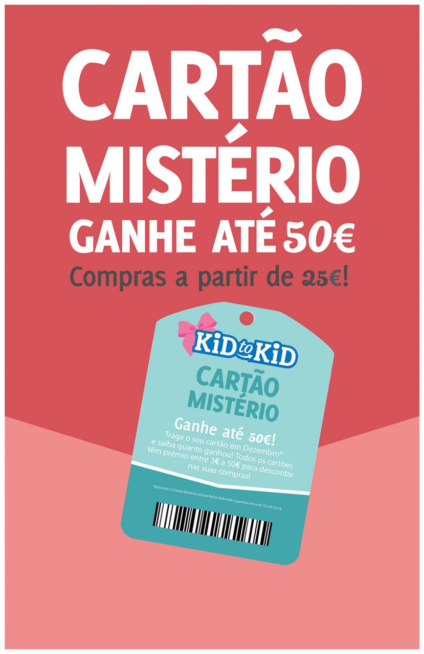 Cartão mistério - Ganhe até 50€